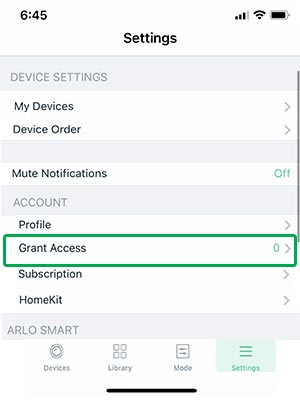 remove access to arlo shared accounts